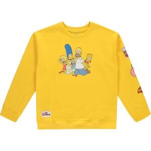The Simpsons Men's Crewneck Sweatshirt Embroidered Crewneck Sweatshirt XL